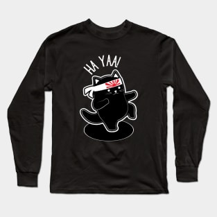 Karate Cat Long Sleeve T-Shirt